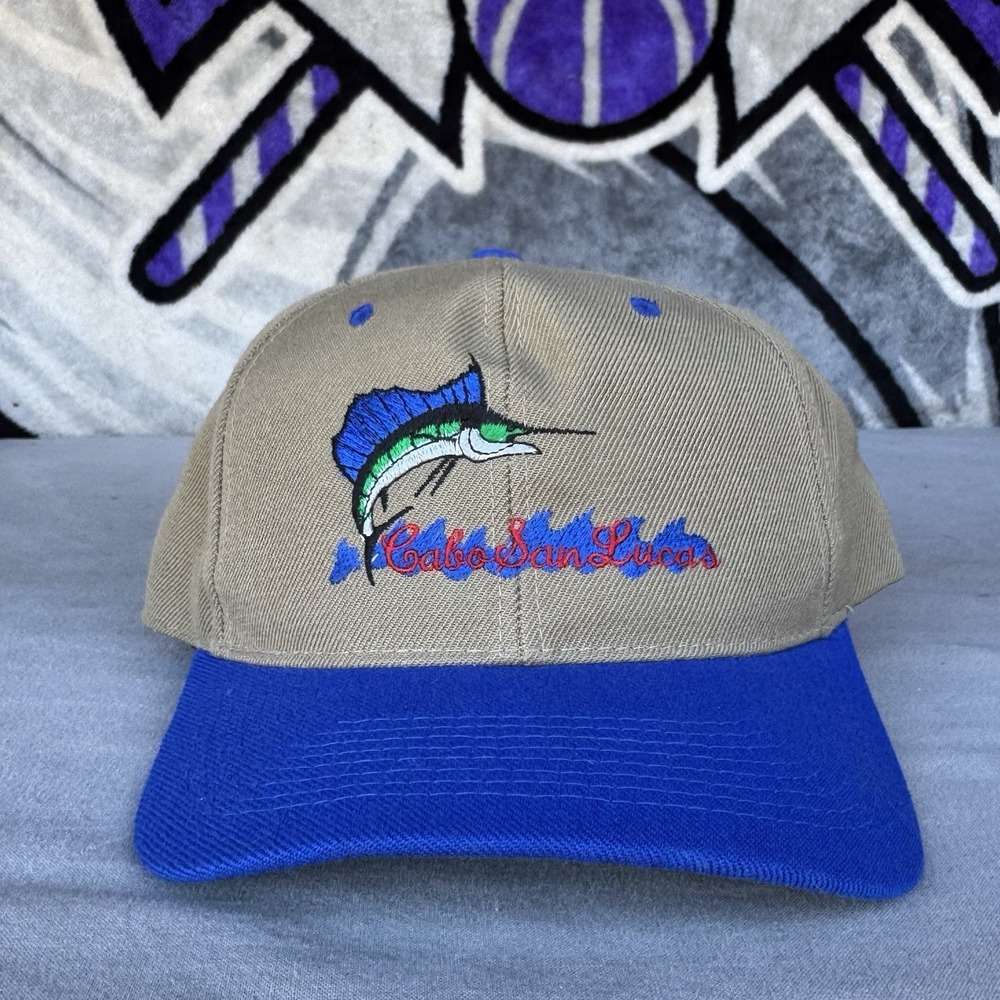 Cabo San Lucas Marlins Strapback‎ Hat Multi OSFA Embroidered Colorblock